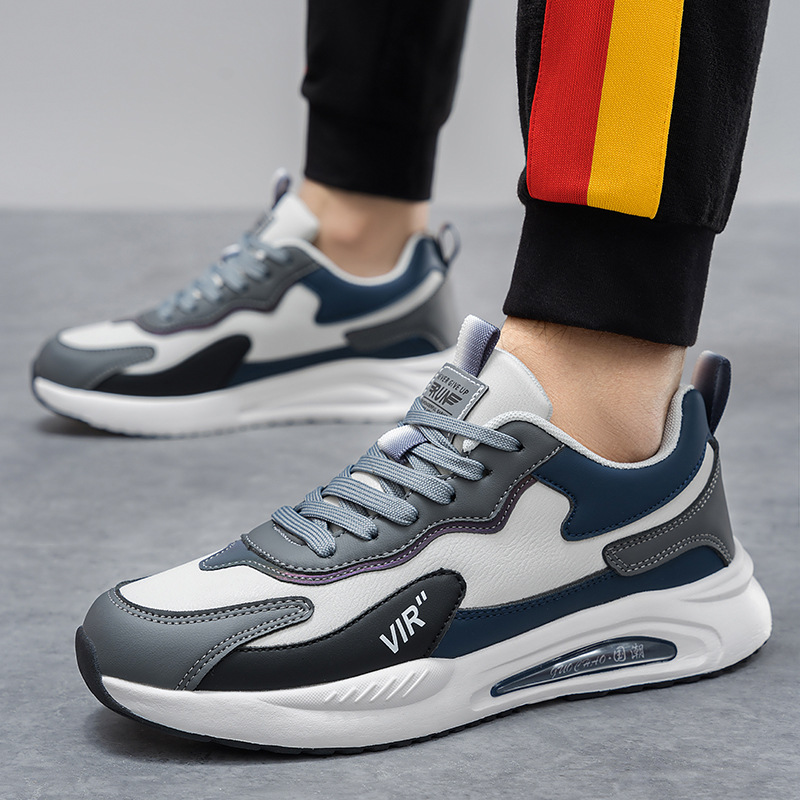 Men's Colorblock Cushioned Lace-Up Sneakers 5