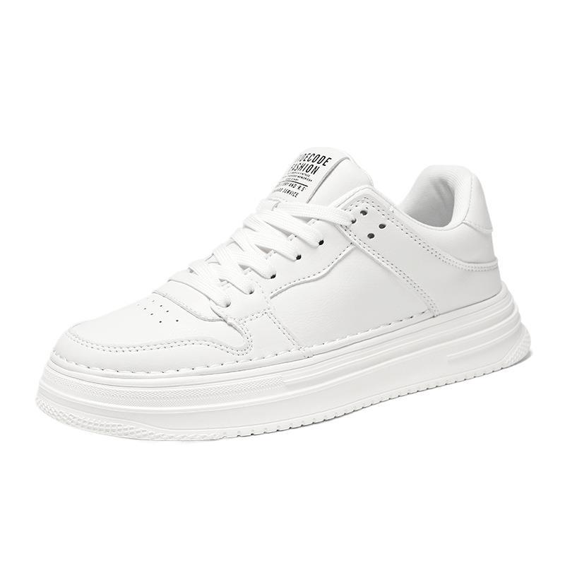 Baskets à plateforme à lacets en cuir PU pour hommes 6