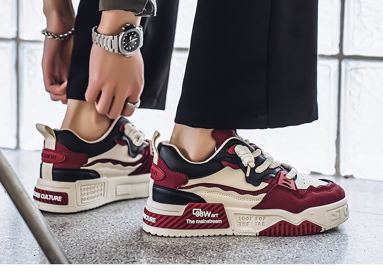 Sneakers casual unisex stringate con plateau ammortizzato colorblock detail 13