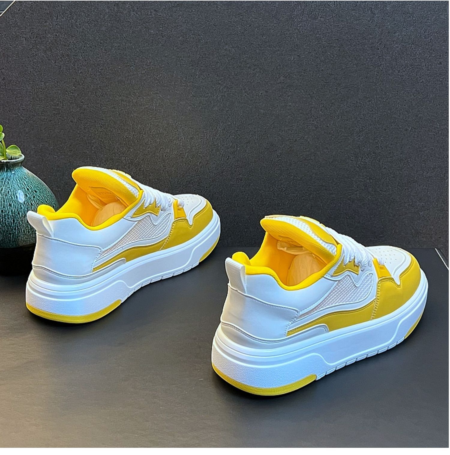 Unisex Breathable Mesh Platform Casual Sneakers detail 9