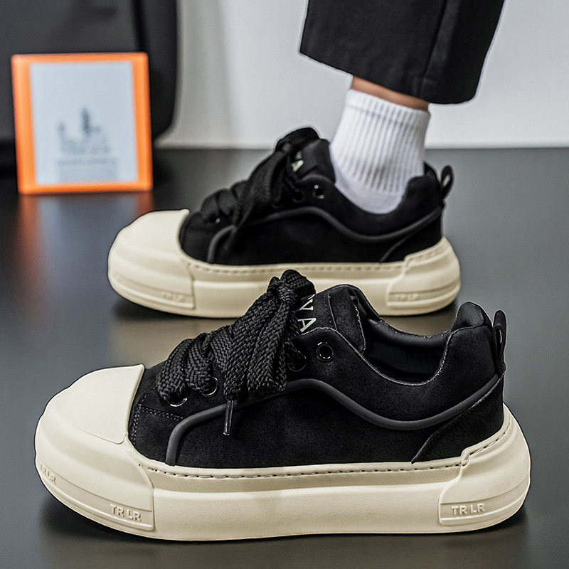 Men's Platform Lace-Up Chunky Casual Shoes 5