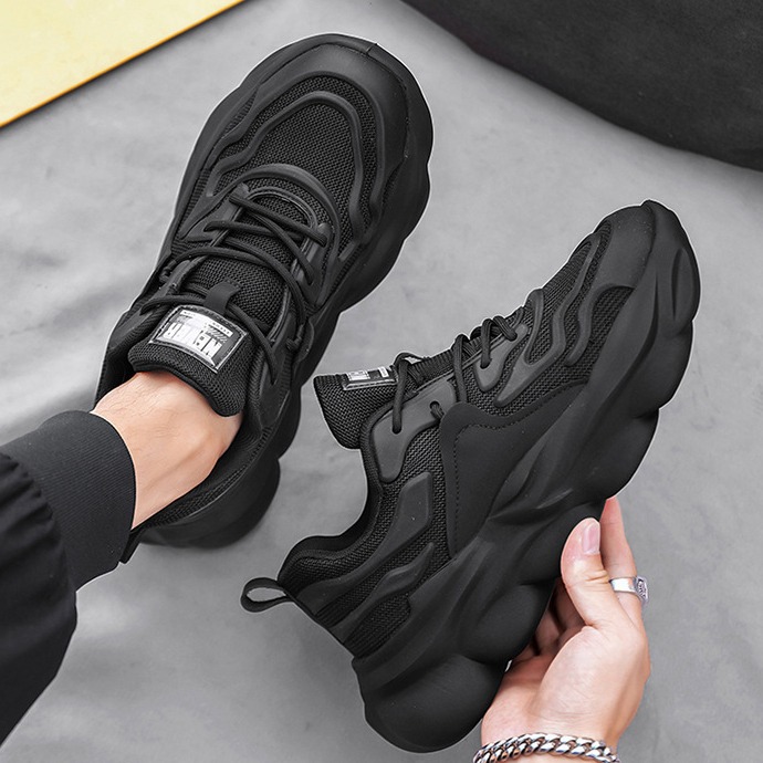 Men's Breathable Cushioned Platform Casual Shoes