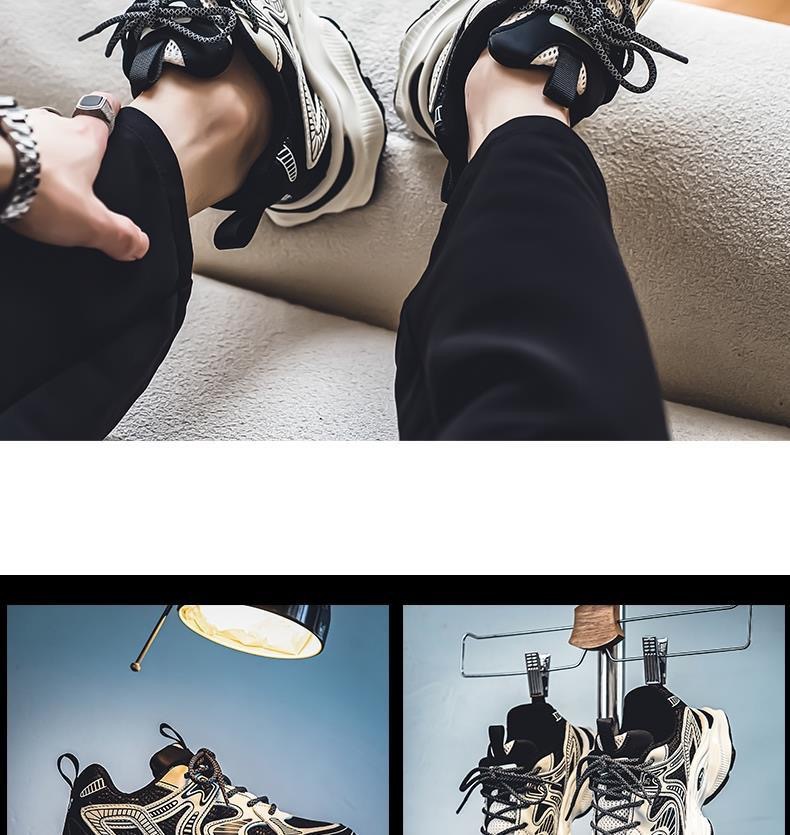 Atmungsaktive Mesh-Plateau-Freizeitschuhe für Herren detail 9