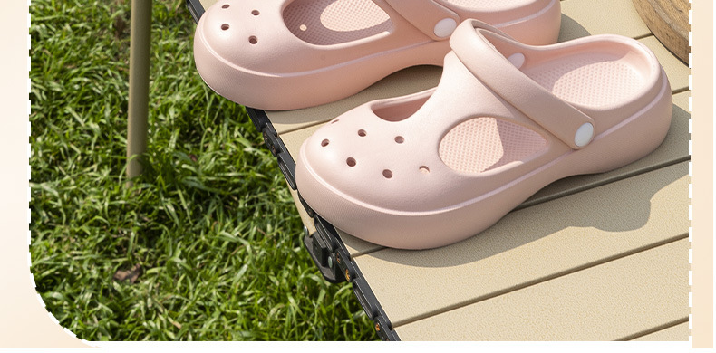Lichtgewicht platform pantoffels voor dames van EVA detail 4