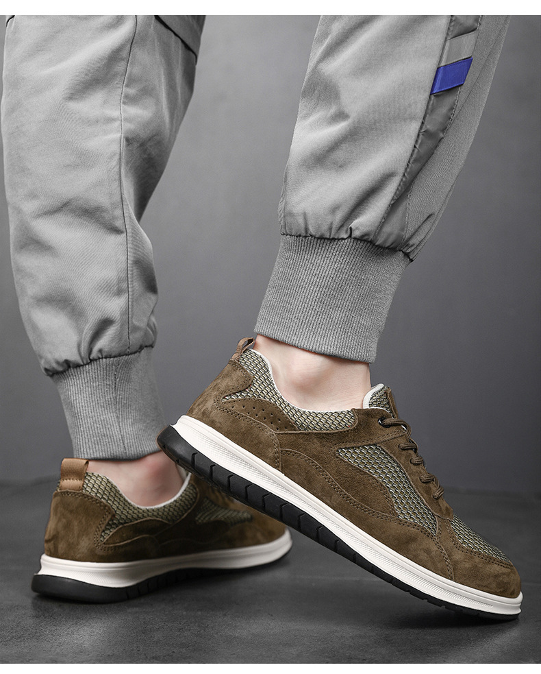 Scarpe casual stringate e traspiranti in mesh da uomo detail 7