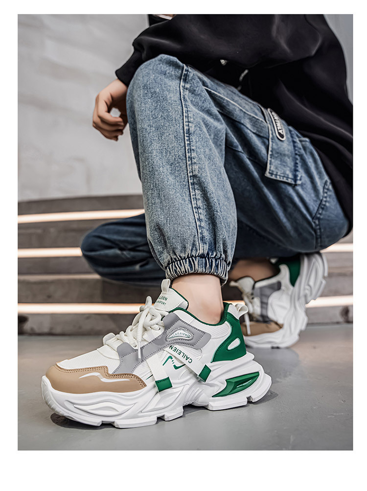 Zapatillas de deporte para hombre con plataforma y diseño color block detail 9