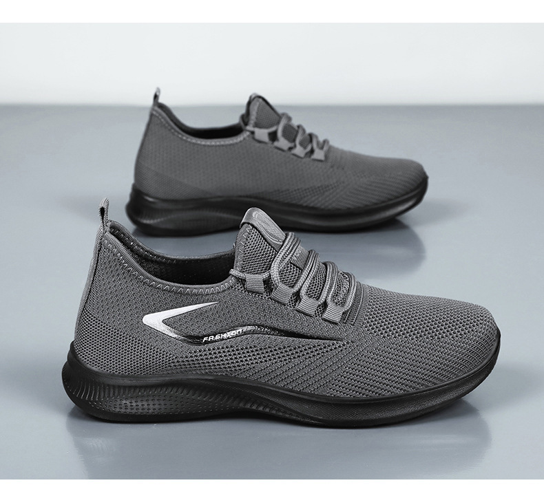 Atmungsaktive Herren-Laufschuhe aus leichtem Strickgewebe detail 10