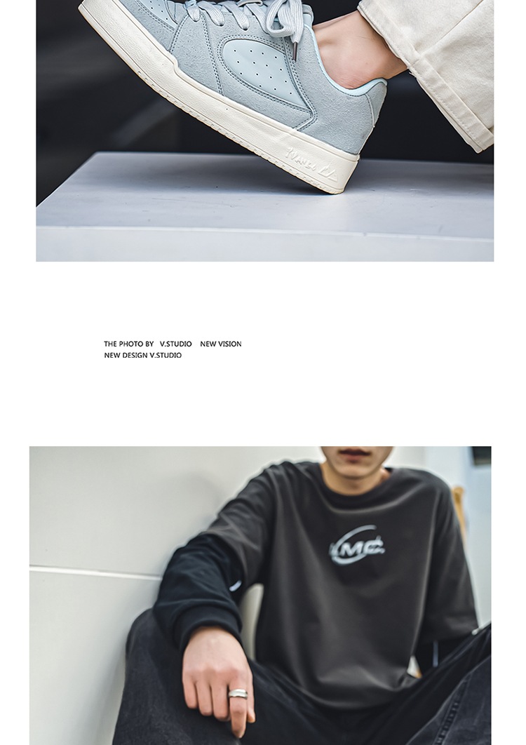 Chaussures de skate casual à lacets et amorti pour homme detail 16