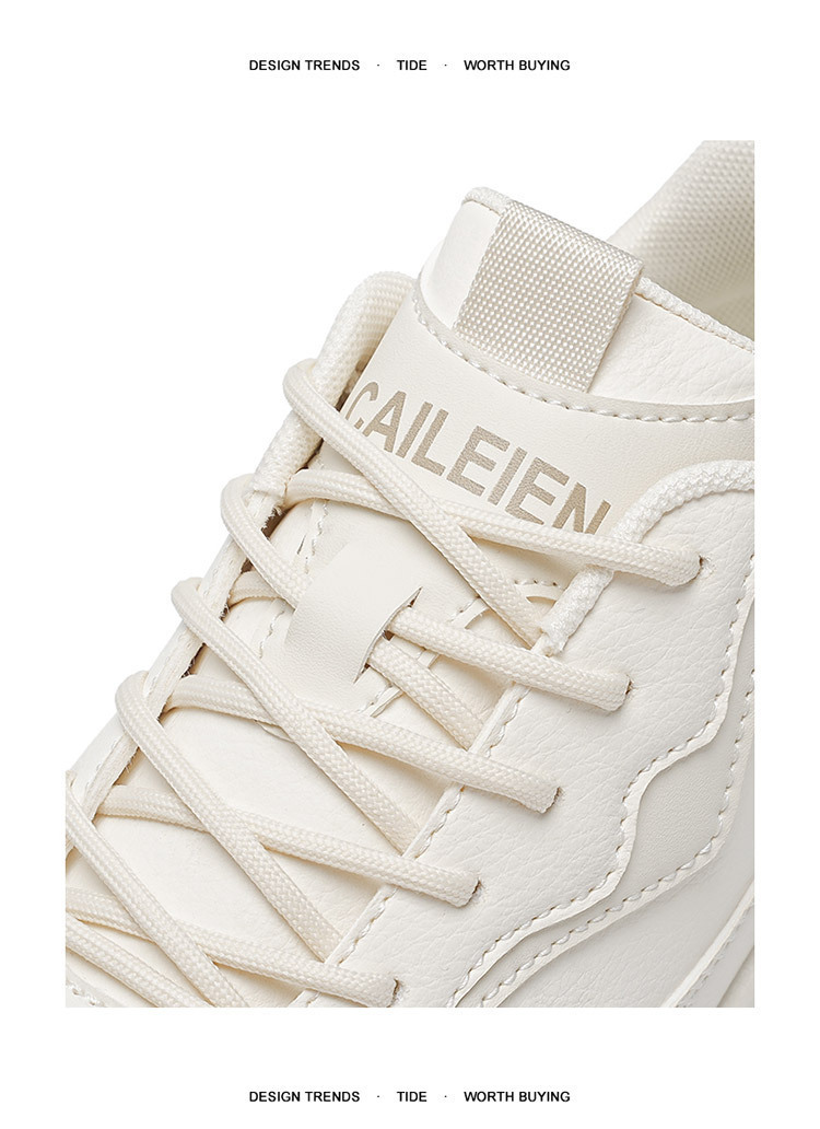 Gepolsterte Plateau-Sneaker für Herren mit Schnürung detail 4