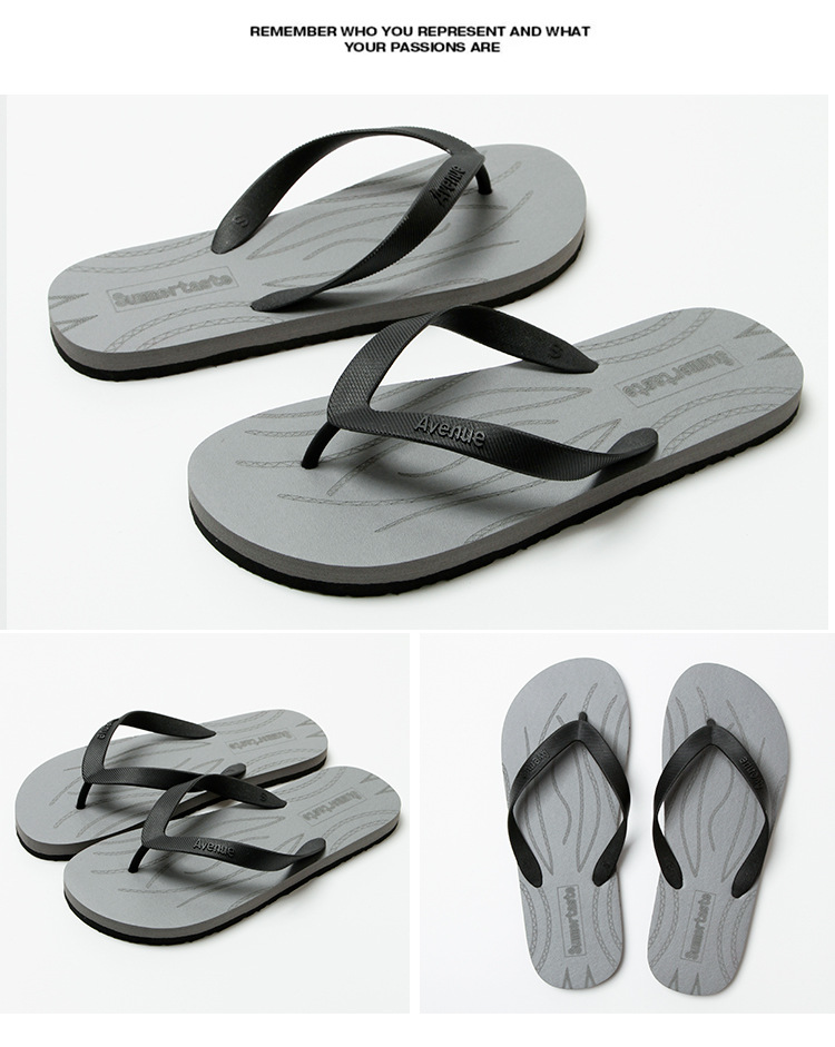 Unisex Lightweight Waterproof Slip-On Flat Flip-Flops detail 5