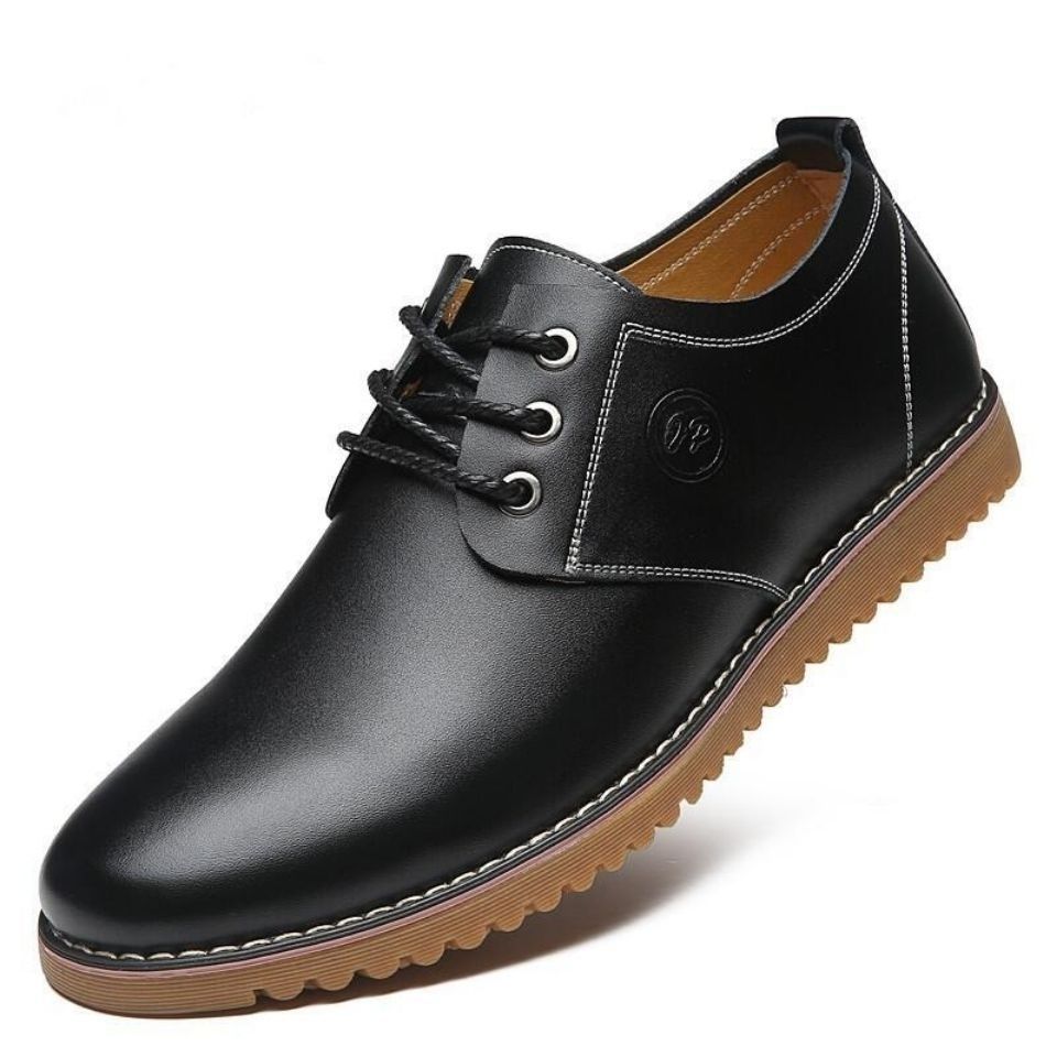 Rutschfeste Herren-Freizeitschuhe aus Leder mit Schnürung 3