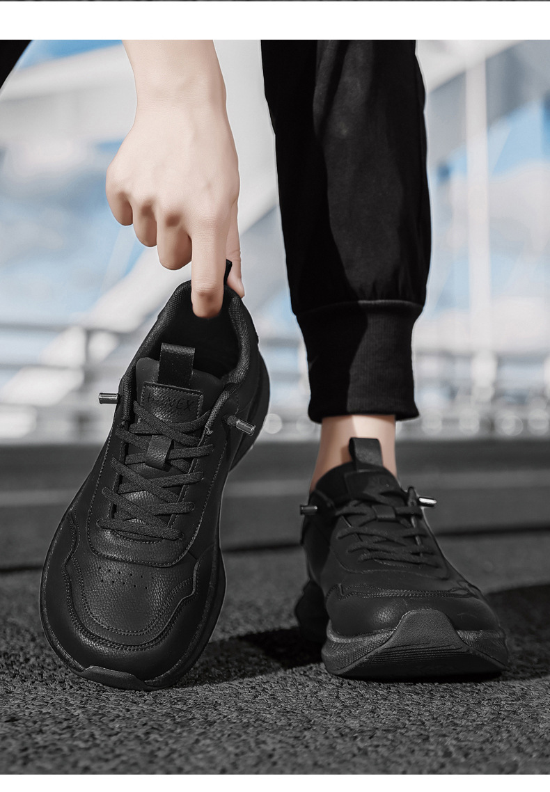 Chaussures casual à plateforme et lacets pour homme avec amorti detail 7
