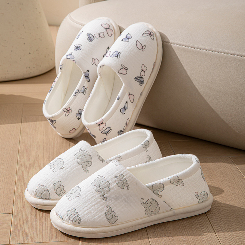 Women's Soft Breathable Cotton Slip-On Slippers 2