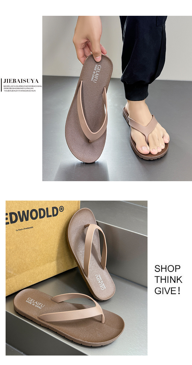 Unisex Lightweight Waterproof Slip-On Flip-Flops detail 7
