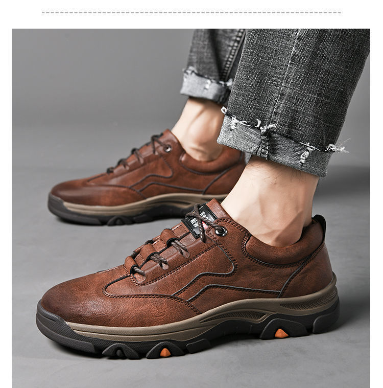 Men's Non-Slip PU Leather Outdoor Casual Shoes detail 5