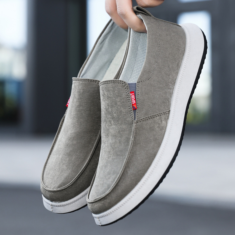 Men's Breathable Canvas Slip-On Casual Shoes 5