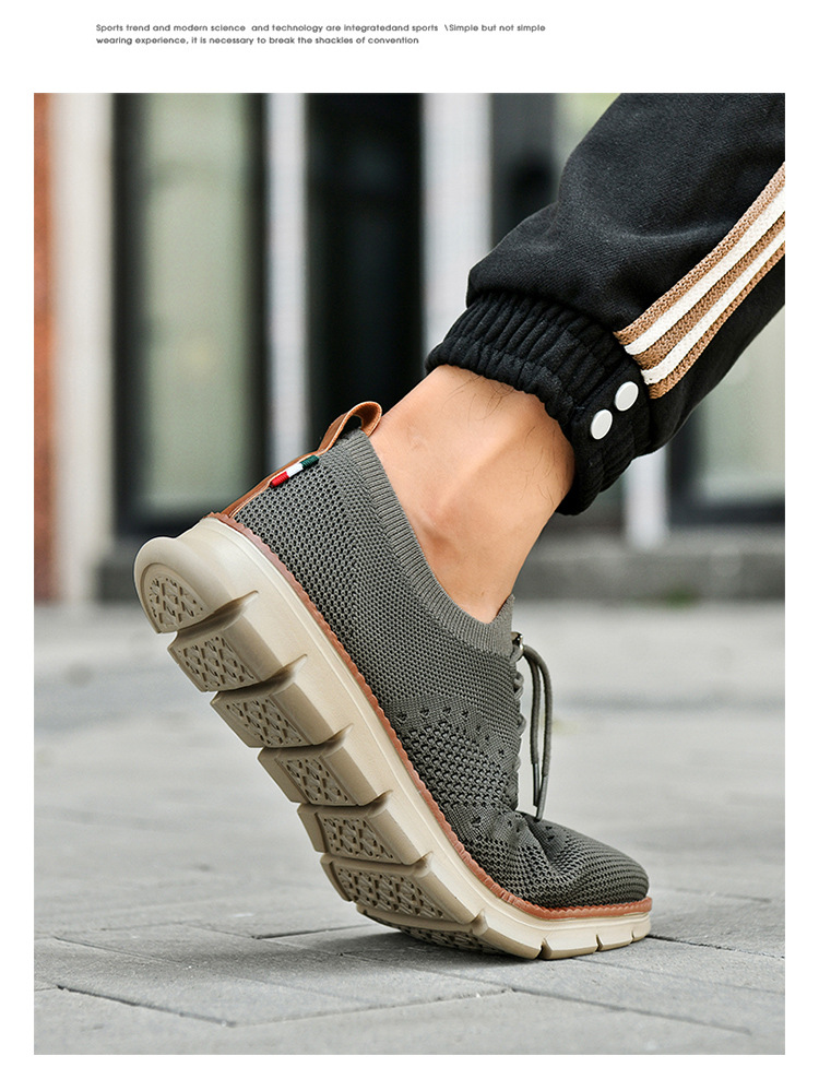 Leichte, atmungsaktive Strick-Freizeitschuhe für Herren detail 11
