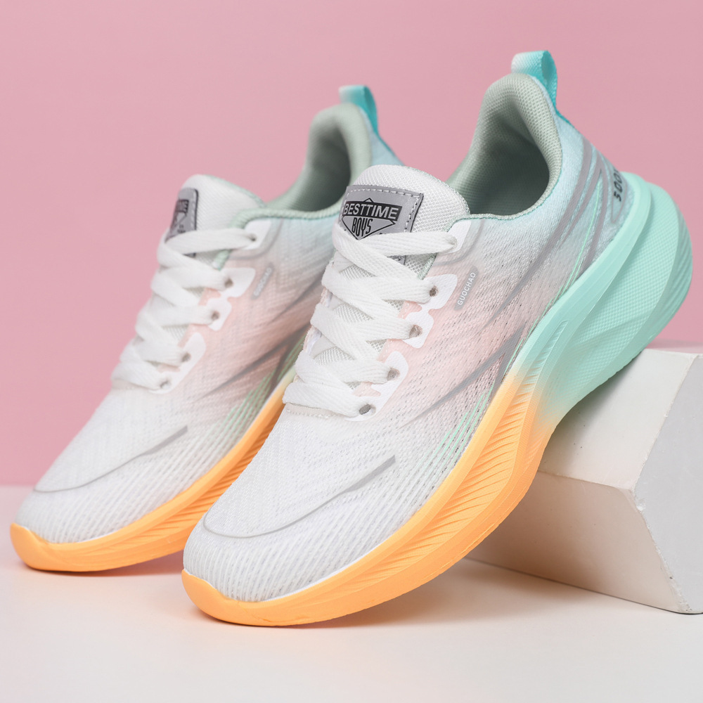Atmungsaktive gedämpfte Herren-Laufschuhe mit Schnürung 4