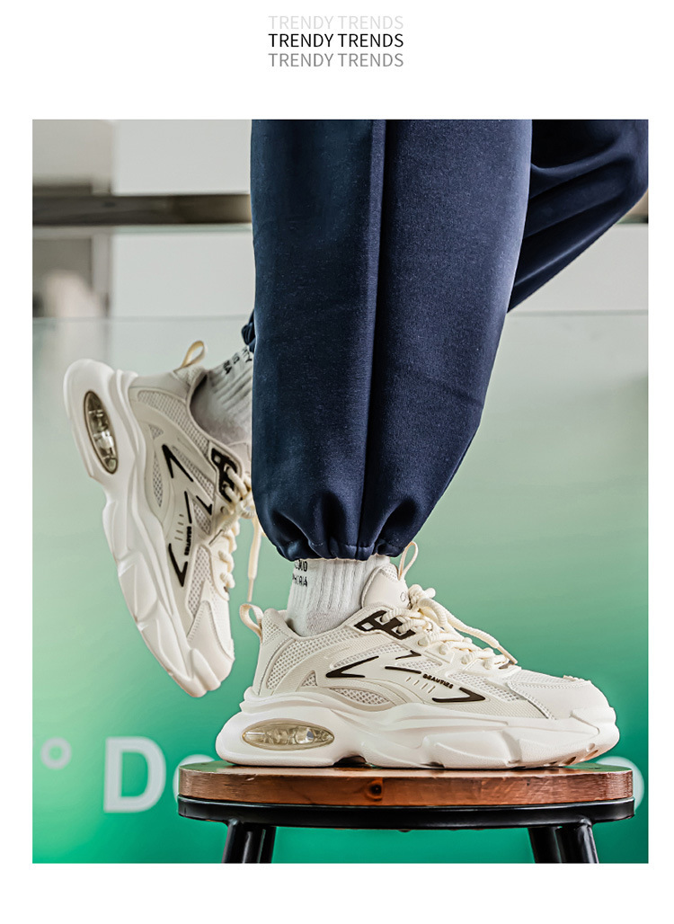 Atmungsaktive Herren-Plateaustreetsneaker mit Dämpfung detail 6