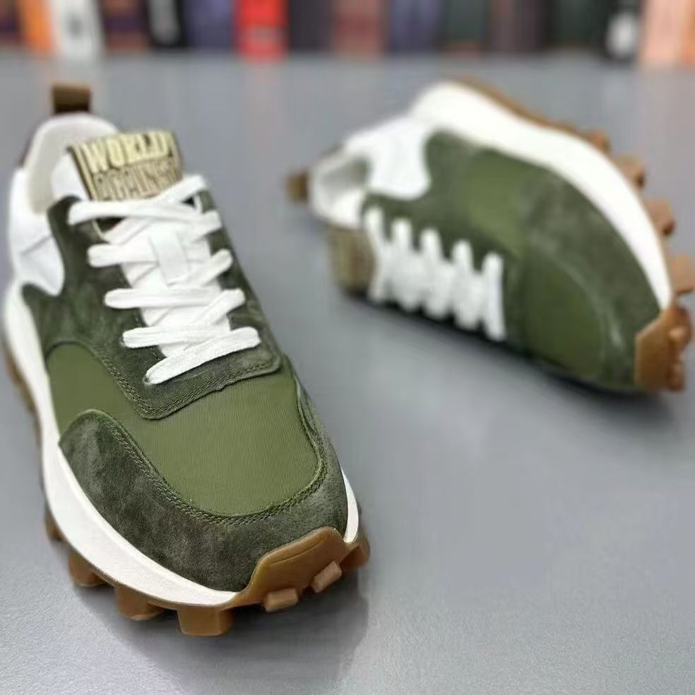 Zapatillas de deporte casuales unisex con plataforma y cordones retro detail 9