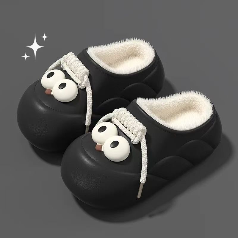 Pantofole platform da donna calde con fodera in peluche slip-on 2
