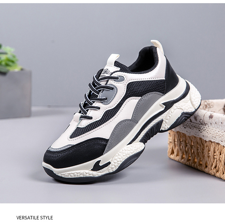 Women's Breathable Colorblock Platform Casual Sneakers detail 13