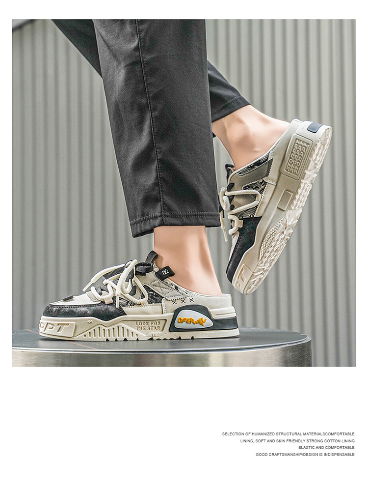 Chaussures casual sans lacets respirantes pour homme au design colorblock detail 19