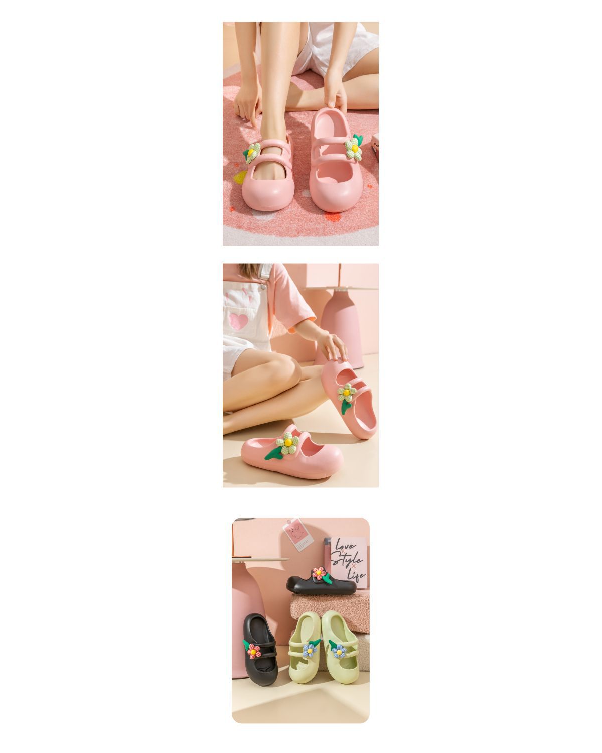 Women's Lightweight Cushioned Platform Slippers detail 2