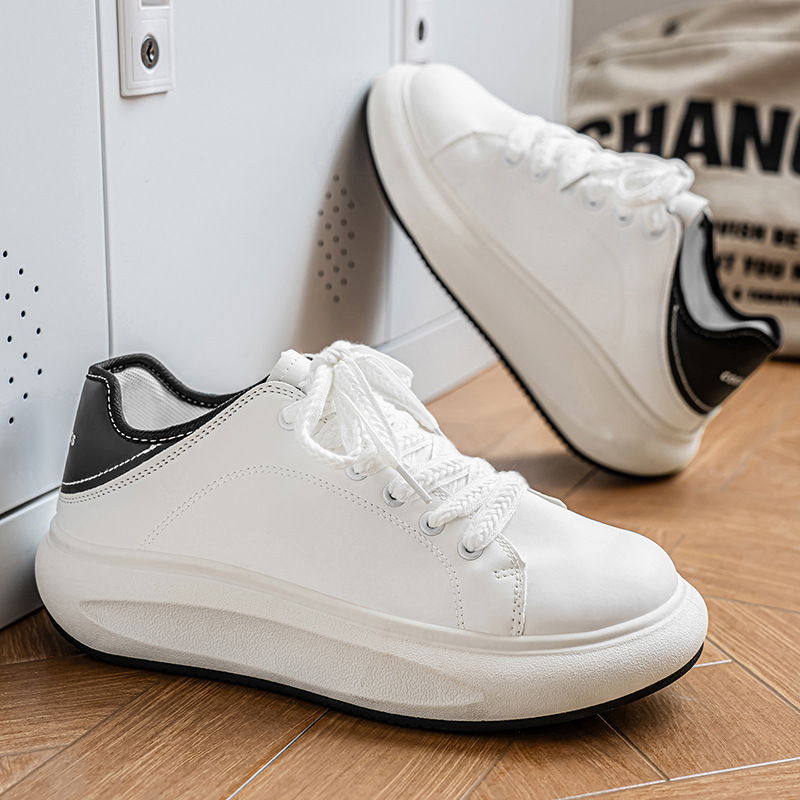Gedämpfte Plateau-Freizeitschuhe für Herren mit Schnürung 4