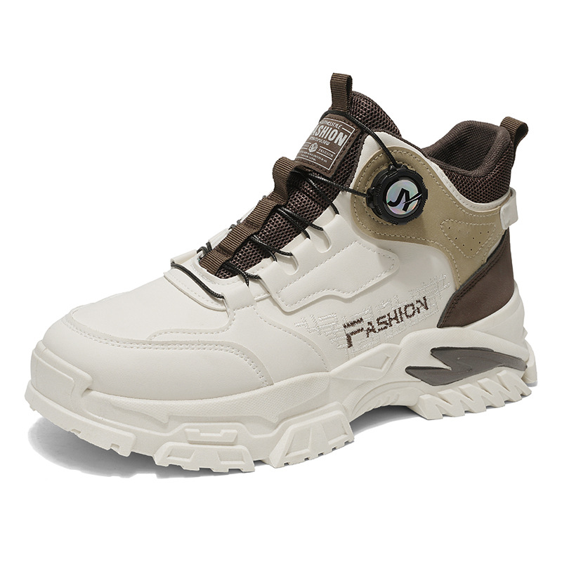 Chaussures casual à plateforme antidérapantes pour homme style colorblock 6