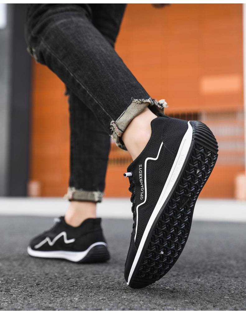Men's Non-Slip Cushioned Lace-Up Casual Shoes detail 12