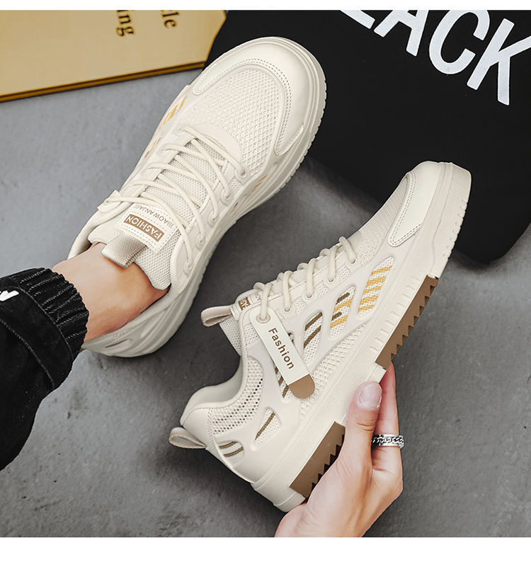 Atmungsaktive, leichte Schnür-Sneaker für Herren detail 8