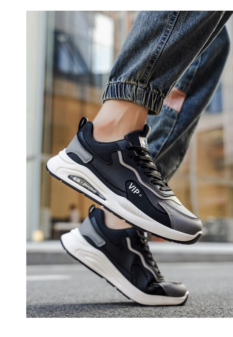 Scarpe casual da uomo stringate e ammortizzate con motivo color block detail 8