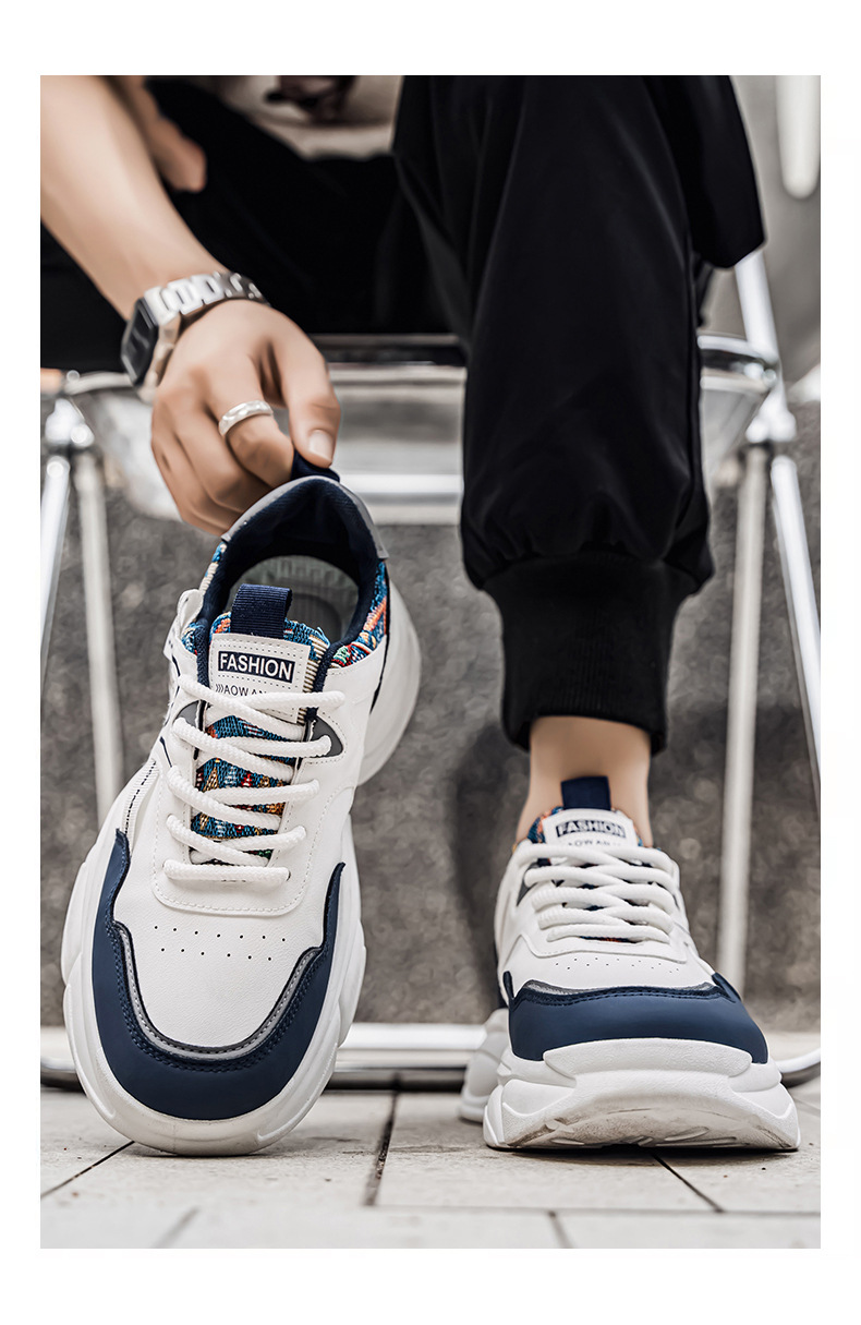 Sneakers casual da uomo stringate con plateau e ammortizzazione detail 4