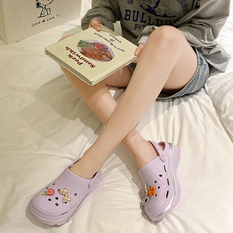 Women's Lightweight Breathable Platform Clog Sandals 4