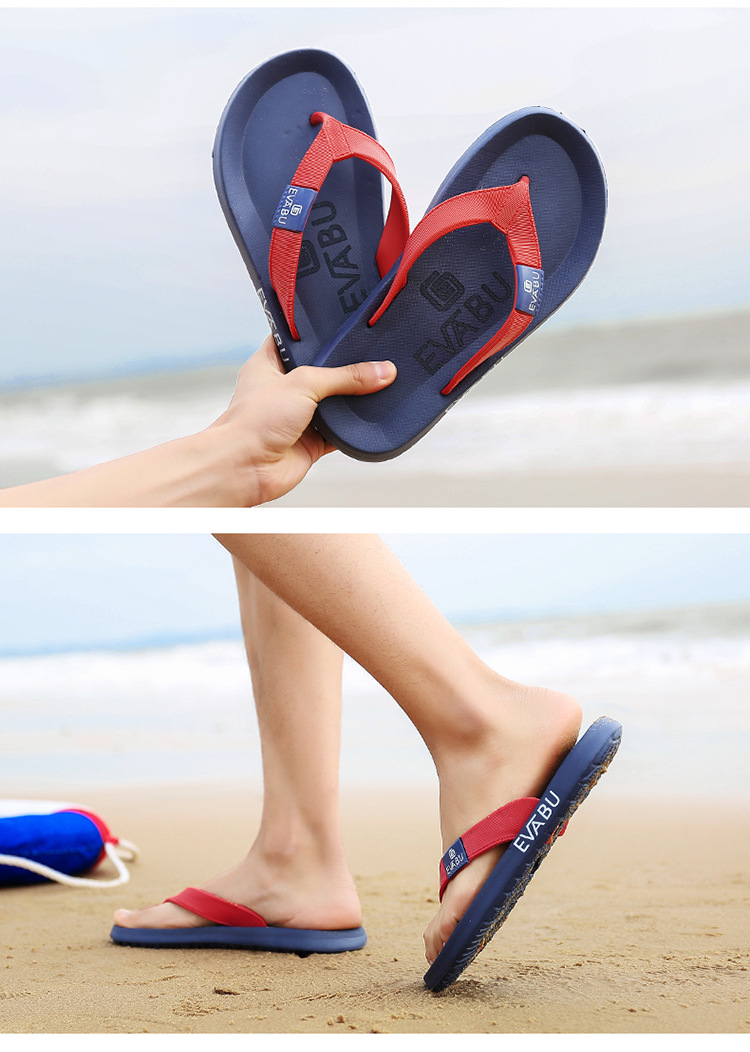 Men's Lightweight Waterproof Beach Flip-Flops detail 2
