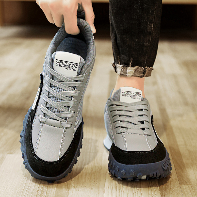 Atmungsaktive Herren-Sneaker im Colorblock-Design mit Schnürung 5
