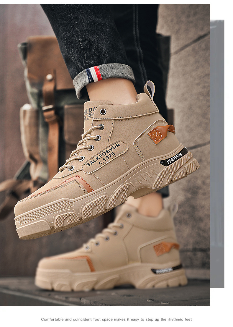 Rutschfeste, strapazierfähige Schnürstiefel für Herren – Stiefeletten detail 8