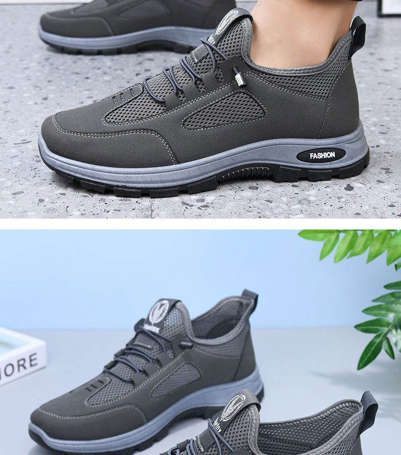 Atmungsaktive, leichte Herren-Freizeitschuhe für draußen detail 5