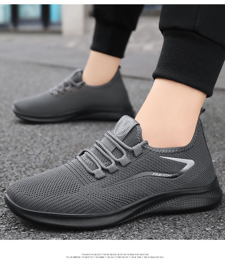 Atmungsaktive Herren-Laufschuhe aus leichtem Strickgewebe detail 15