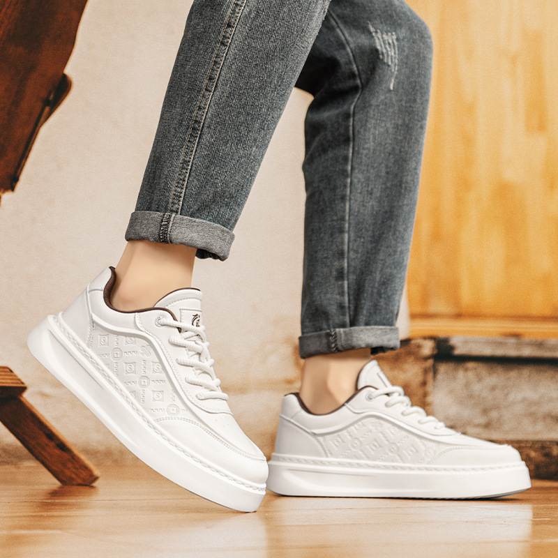 Herren Plateau-Freizeitschuhe zum Schnüren 5
