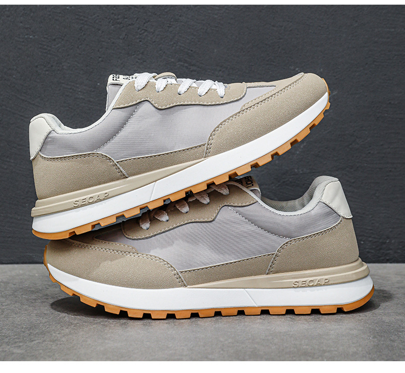 Scarpe casual stringate da uomo traspiranti in colorblock detail 14