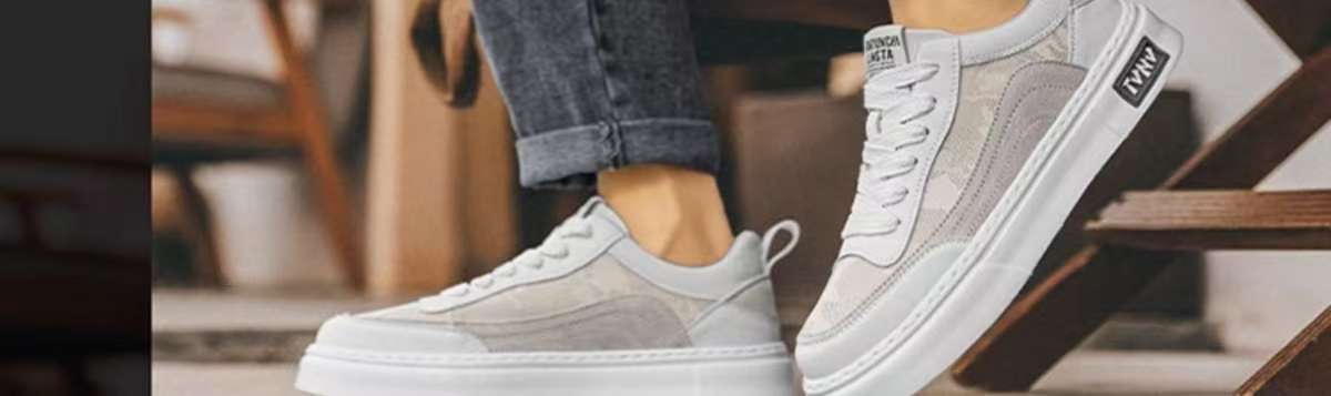 Scarpe casual da uomo stringate e traspiranti con plateau detail 1