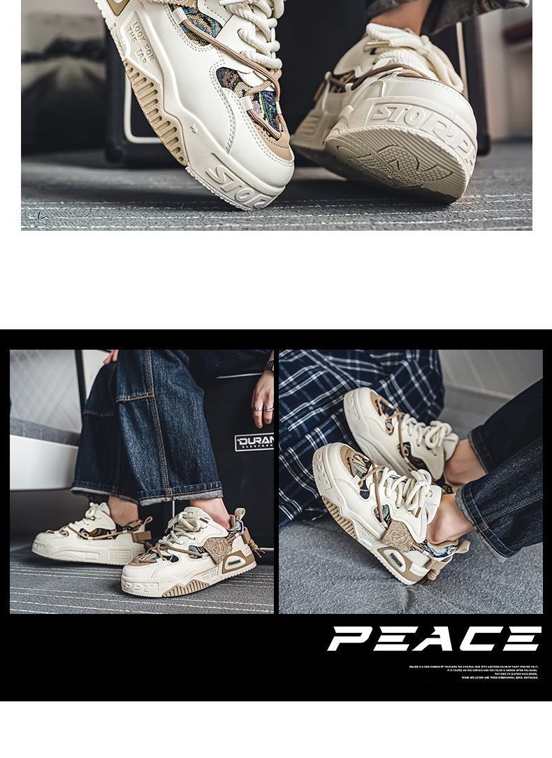 Unisex Chunky Plateau-Sneaker mit Schnürung – Freizeitschuhe detail 15