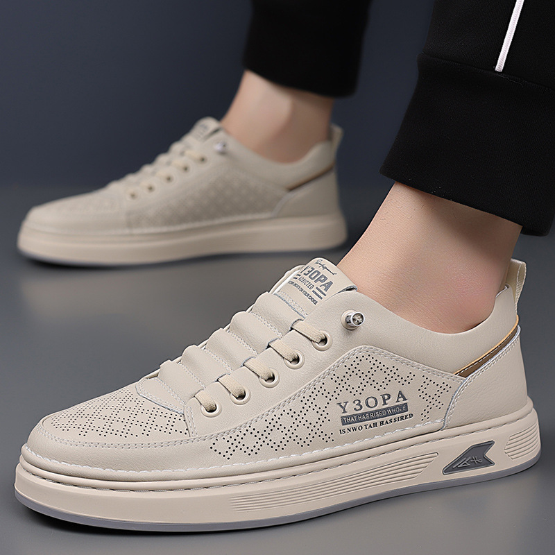 Chaussures casual pour homme respirantes et perforées à lacets 3