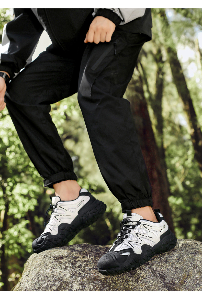 Unisex ademende outdoor trail sneakers met antislip detail 13