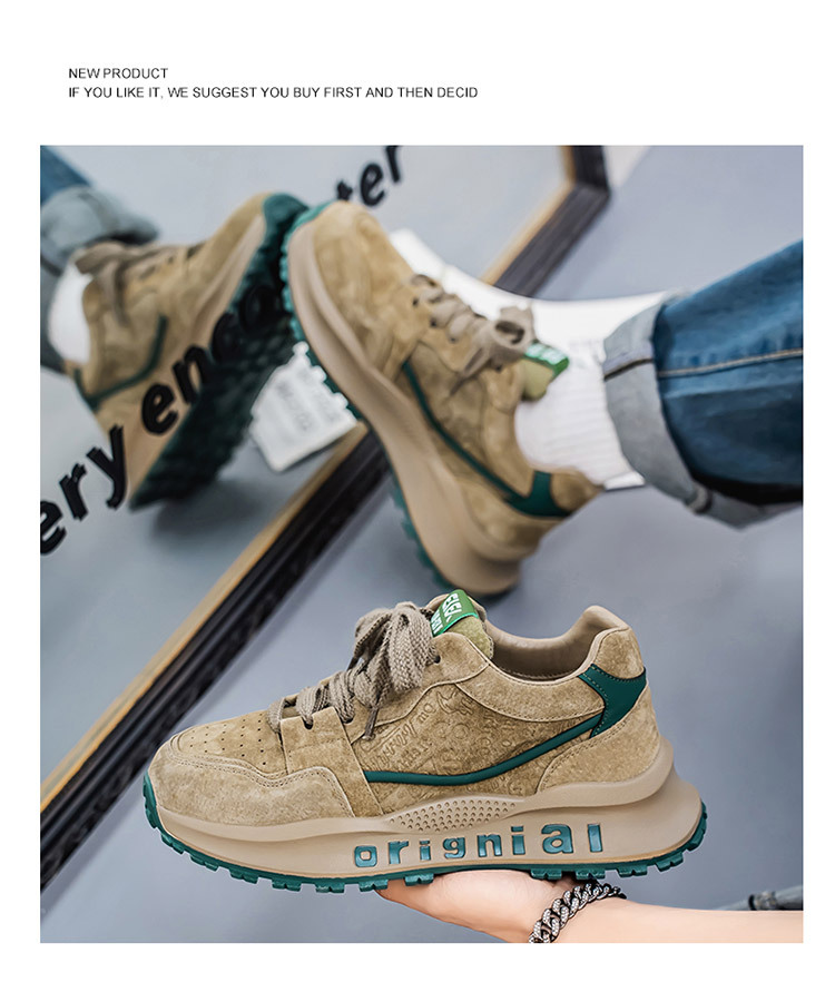 Men's Colorblock Cushioned Platform Casual Shoes detail 19