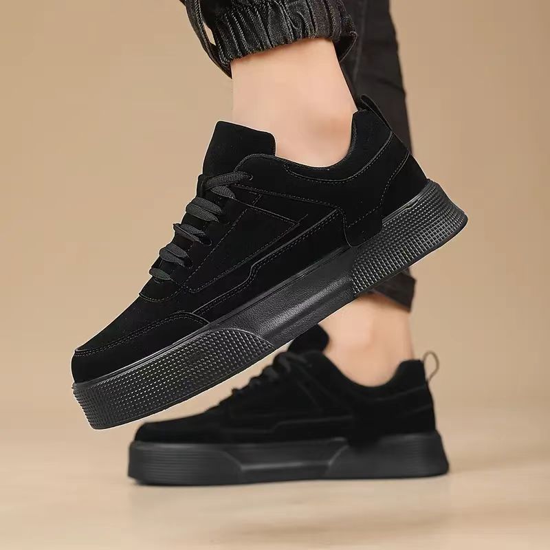 Chaussures casual unies à lacets et antidérapantes pour hommes 3