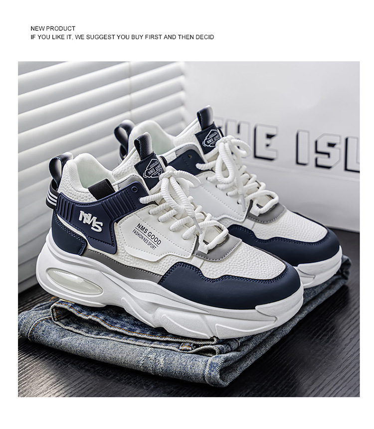 Baskets à plateforme amortissante pour homme avec design color-block detail 18
