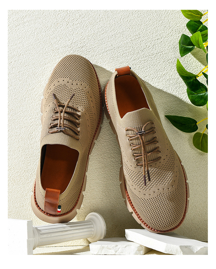 Leichte, atmungsaktive Strick-Freizeitschuhe für Herren detail 9